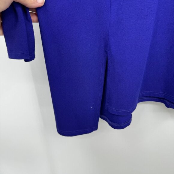 Eileen Fisher Viscose Jersey Shirt woman’s size plus size 1X blueish purple - Picture 4 of 10